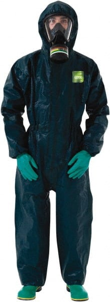 Ansell - Pack of 6 Size L Film Laminate Chemical Resistant General Purpose Coveralls - Caliber Tooling