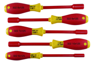 Insulated Nut Driver Metric Set Includes: 6.0 - 10.0mm. 5 Pieces - Caliber Tooling