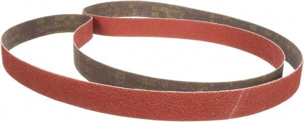 3M - 3/4" Wide x 18" OAL, 80 Grit, Aluminum Oxide Abrasive Belt - Aluminum Oxide, Coated, XF Weighted Cloth Backing, Series 384F - Caliber Tooling