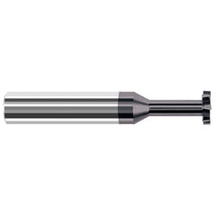 Harvey Tool - 1/8" Cut Diam, 1/32" Cut Width, 1/8" Shank, Staggered-Tooth Woodruff Keyseat Cutter - Exact Industrial Supply