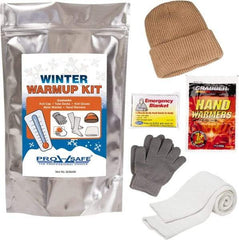 PRO-SAFE - Emergency Preparedness Kits Type: Winter Warm Up Kit Contents: Knit Stocking Cap; Gloves; Tube Socks; Emergency Blanket; (2) Hand Warmers - Caliber Tooling