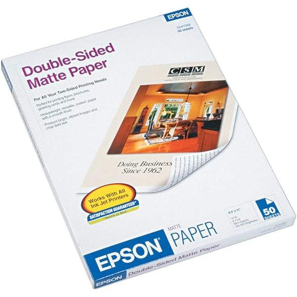 Epson - 8-1/2" x 11" Bright White Photo Paper - Use with Inkjet Printers - Caliber Tooling