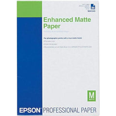 Epson - 11-3/4" x 16-1/2" White Photo Paper - Use with Inkjet Printers - Caliber Tooling