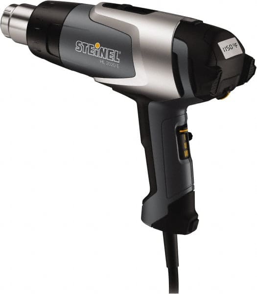 Steinel - 120 to 1,100°F Heat Setting, 4 to 13 CFM Air Flow, Heat Gun - 120 Volts, 12.5 Amps, 1,600 Watts, 6' Cord Length - Caliber Tooling