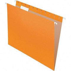 Pendaflex - 8-1/2 x 11", Letter Size, Orange, Hanging File Folder - 11 Point Stock, 1/5 Tab Cut Location - Caliber Tooling