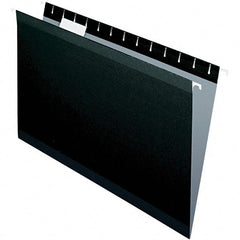 Pendaflex - 9-1/2 x 14-1/2", Legal, Black, Hanging File Folder - 11 Point Stock, 1/5 Tab Cut Location - Caliber Tooling