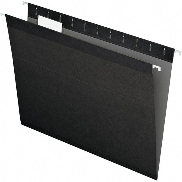 Pendaflex - 8-1/2 x 11", Letter Size, Black, Hanging File Folder - 11 Point Stock, 1/5 Tab Cut Location - Caliber Tooling