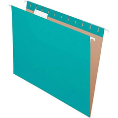 Pendaflex - 8-1/2 x 11", Letter Size, Aqua, Hanging File Folder - 11 Point Stock, 1/5 Tab Cut Location - Caliber Tooling