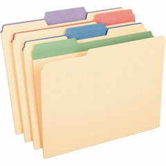 Pendaflex - 9-1/2 x 11-5/8", Letter Size, Assorted Colors, File Folders with Top Tab - Assorted Tab Cut Location - Caliber Tooling