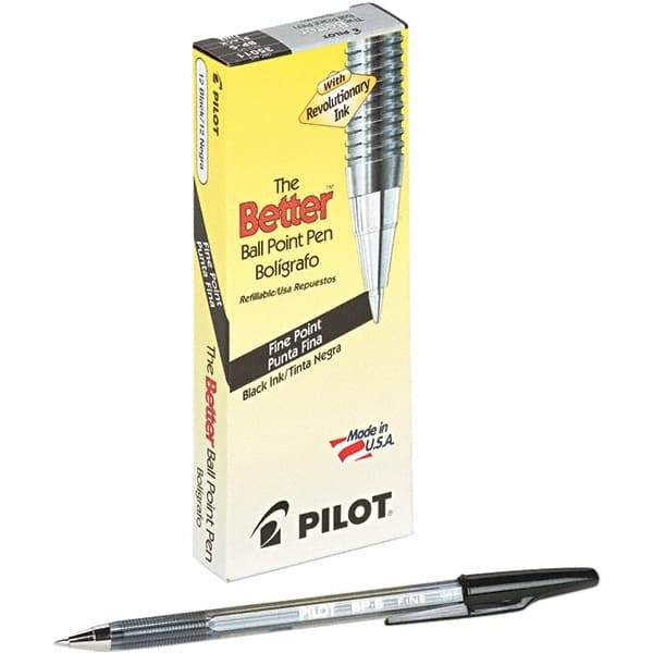 Pilot - Conical Ball Point Pen - Black - Caliber Tooling