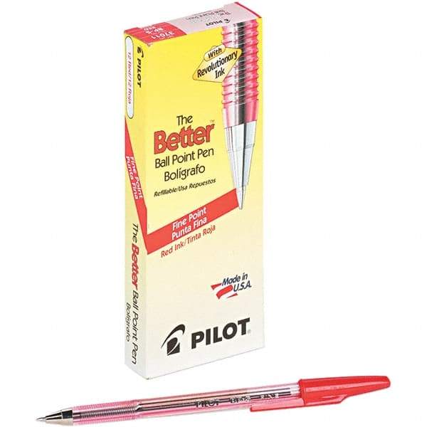 Pilot - Conical Ball Point Pen - Red - Caliber Tooling