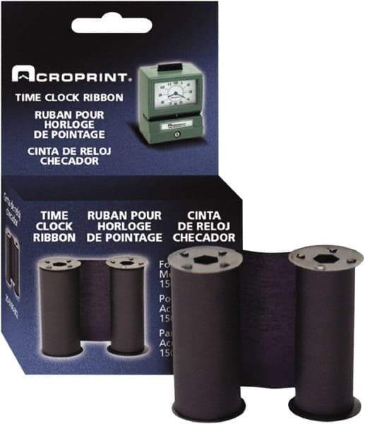 Acroprint Time Recorder - 4" High x 1-5/16" Wide Time Clock Replacement Ribbon - Blue, Use with Acroprint 125 and 150 models - Caliber Tooling