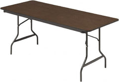 ICEBERG - 30" Long x 72" Wide x 29" High, Folding Table - Walnut - Caliber Tooling