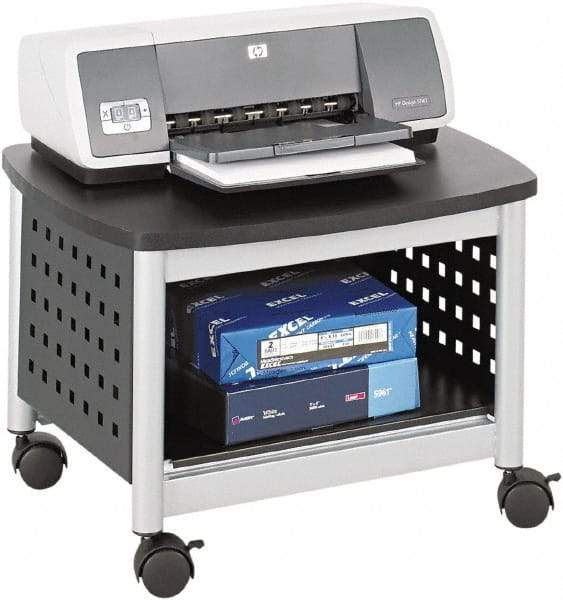 Safco - Black & Silver Case/Stand - Use with Printer, Office Machines - Caliber Tooling