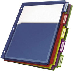 Cardinal - 11 x 8 1/2" 5 Tabs, 3-Hole Punched, Tab Divider - Multicolor Tabs, Multi-Color Folder - Caliber Tooling