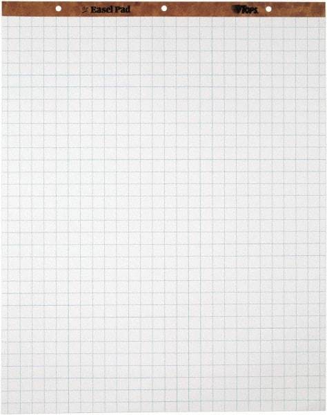 TOPS - Easel Pads, Quadrille Rule, 27 x 34, White, 50 Sheets, 4 Pads/Carton, Easel Pads - Use with Whiteboards, Chalkboards, Walls, Easel St&s - Caliber Tooling