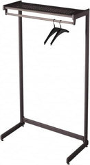 Quartet - 24 Hooks, 48" Long x 18-1/2" Deep, Steel Single Side Garment Rack - 61-1/2" High - Caliber Tooling