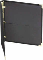 Samsill - 225 Sheet Capacity, 11 x 8-1/2", Non-View Ring Binder - Vinyl, Black - Caliber Tooling