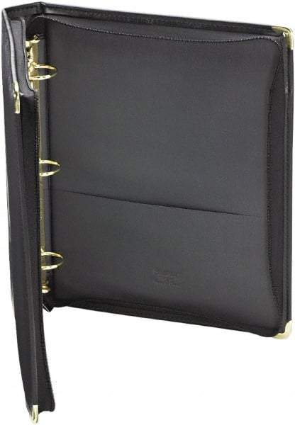 Samsill - 350 Sheet Capacity, 11 x 8-1/2", Non-View Ring Binder - Vinyl, Black - Caliber Tooling