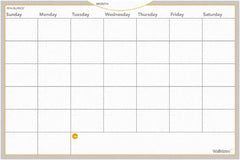 AT-A-GLANCE - 36 Sheet, 36 x 24", Monthly Planning Surface - Gray, White & Orange - Caliber Tooling