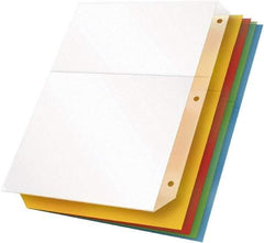 Cardinal - 11 x 8 1/2" 5 Tabs, 3-Hole Punched, Binder Pockets Divider - Multicolor Tabs, Blue, Clear, Green, Orange, Yellow Folder - Caliber Tooling