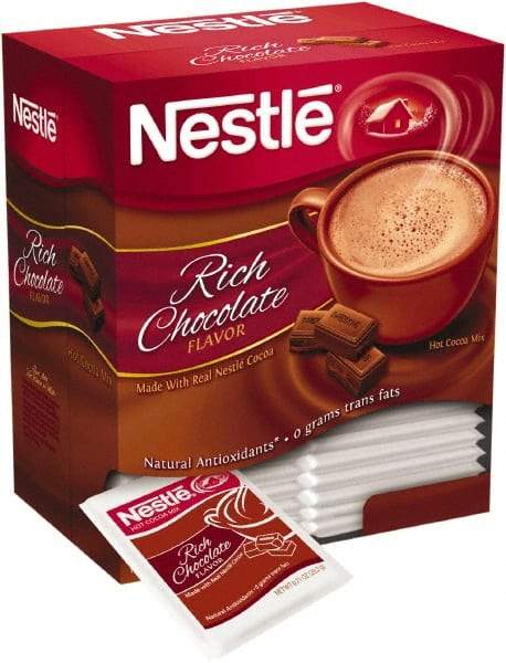 Nestle - Hot Cocoa Mix, Rich Chocolate, 0.71 oz Packets, 50/Box - Caliber Tooling