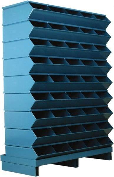 Stackbin - 9 Bin, Shelving Unit with Openings & Base - 37" Wide x 52" High - Caliber Tooling