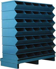 Stackbin - 7 Bin, Shelving Unit with Openings & Base - 37" Wide x 41" High - Caliber Tooling