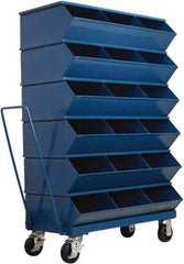 Stackbin - 6 Bin, Shelving Unit with Openings & Base - 37" Wide x 58-5/8" High - Caliber Tooling