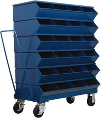 Stackbin - 6 Bin, Shelving Unit with Openings & Base - 37" Wide x 46-7/8" High - Caliber Tooling