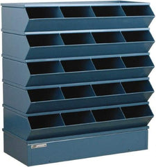 Stackbin - 5 Bin, Shelving Unit with Openings & Base - 37" Wide x 43-1/2" High - Caliber Tooling