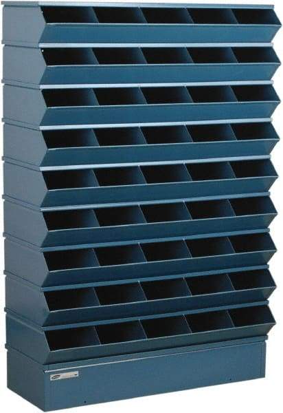 Stackbin - 9 Bin, Shelving Unit with Openings & Base - 37" Wide x 54" High - Caliber Tooling