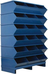 Stackbin - 6 Bin, Shelving Unit with Openings & Base - 37" Wide x 55-3/4" High - Caliber Tooling