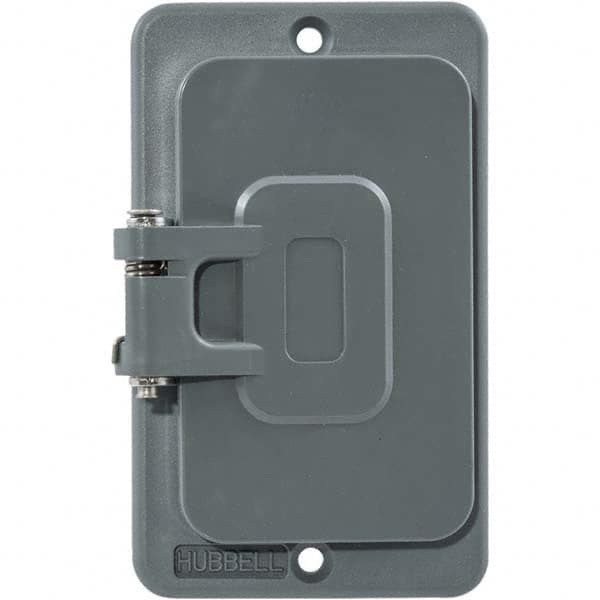 Hubbell Wiring Device-Kellems - Electrical Outlet Box & Switch Box Accessories Accessory Type: Box Cover Material: PBT Resin - Caliber Tooling