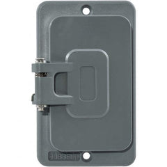 Hubbell Wiring Device-Kellems - Electrical Outlet Box & Switch Box Accessories Accessory Type: Box Cover Material: PBT Resin - Caliber Tooling