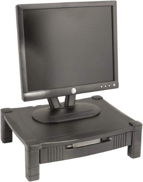 Kantek - Silver Monitor Stand - Use with Laptop, Monitor - Caliber Tooling