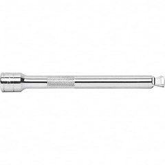 GearWrench - 3/8" Drive Wobble Socket Extension - 10" OAL, Chrome Finish - Caliber Tooling