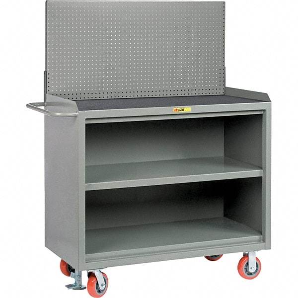 Little Giant - 3,600 Lb Capacity Mobile Service Bench - 41" Wide x 24" Deep x 43" High, Steel, Gray - Caliber Tooling