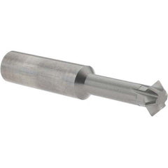 Accupro - 5/8° 5/8" Cut Diam, 0.25" Cut Width, 5/8" Shank, Solid Carbide Double-Angle Cutter - Caliber Tooling