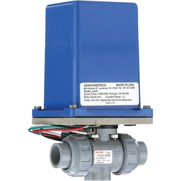 Asahi/America - Actuated Ball Valves   Actuator Type: Electric    Pipe Size: 1-1/2 (Inch) - Caliber Tooling