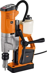 Fein - 1/2" Chuck, 10.25" Travel, Portable Magnetic Drill Press - 260-520 RPM, 12 Amps, 2.5 hp, 1100 Watts, 110-120 Volts, 13' Cord Length - Caliber Tooling