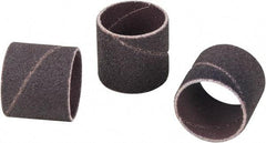 Camel Grinding Wheels - 60 Grit Aluminum Oxide Coated Spiral Band - 1/2" Diam x 1/2" Wide, Medium Grade - Caliber Tooling