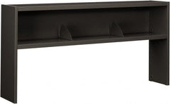 Hon - 1 Shelf, 34-3/4" High x 72" Wide Bookcase - 13-1/2" Deep, High-Pressure Laminate/Steel, Charcoal - Caliber Tooling