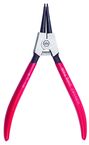Straight External Retaining Ring Pliers 1/8 - 3/8" Ring Range .035" Tip Diameter with Soft Grips - Caliber Tooling