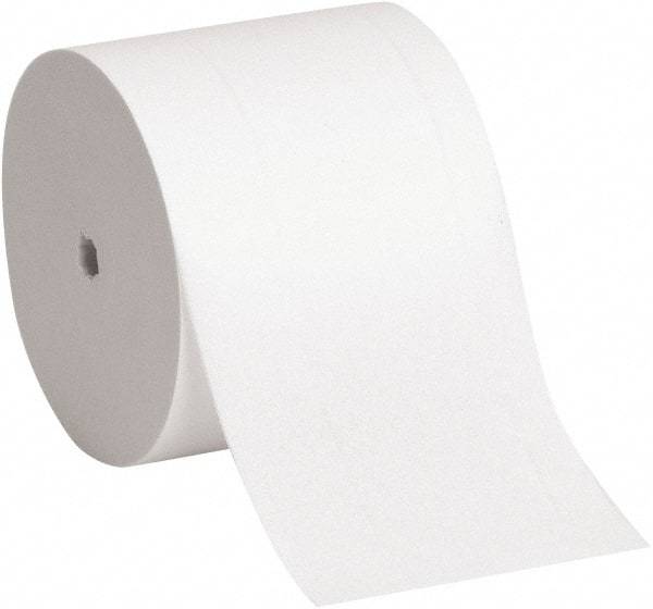 Georgia Pacific - 250' Roll Length Coreless Roll Toilet Tissue - 750 Sheets per Roll, 2 Ply, White, Recycled Fiber - Caliber Tooling