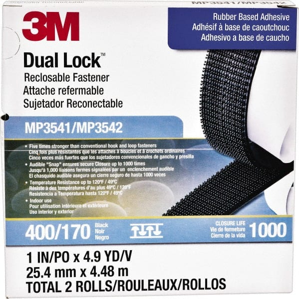 3M - 1" x 5 Yd Adhesive Backed Dual Lock Hook & Loop Roll - Caliber Tooling