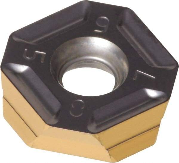 Iscar - IQ845 SYHU070400 ADN Grade IC830 Carbide Milling Insert - TiAlN/TiN Finish, 0.1654" Thick, 0.5433" Inscribed Circle - Caliber Tooling