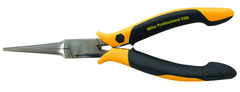 Long Needle Nose Pliers; Straight; Serrated Jaws ESD Safe Precision - Caliber Tooling