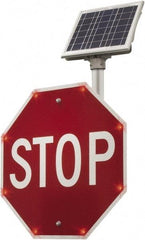 TAPCO - "Stop", 24" Wide x 24" High, Aluminum Stop & Yield Signs - 0.08" Thick, Red/White, Diamond Grade Reflectivity, Octagon, Post Mount - Caliber Tooling