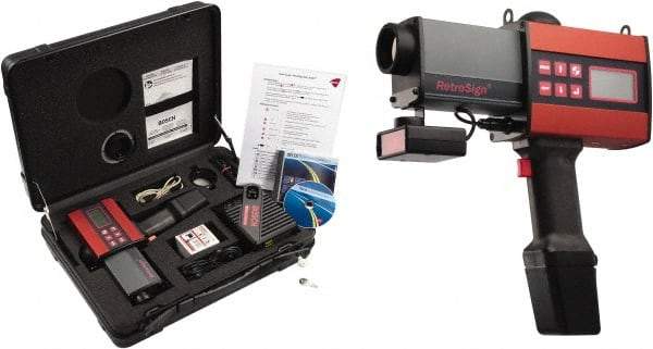 TAPCO - Retroreflectometer Kit - Red/Black, Compatible with TAPCO RetroSign and Manufacturer Number 3670 - Caliber Tooling